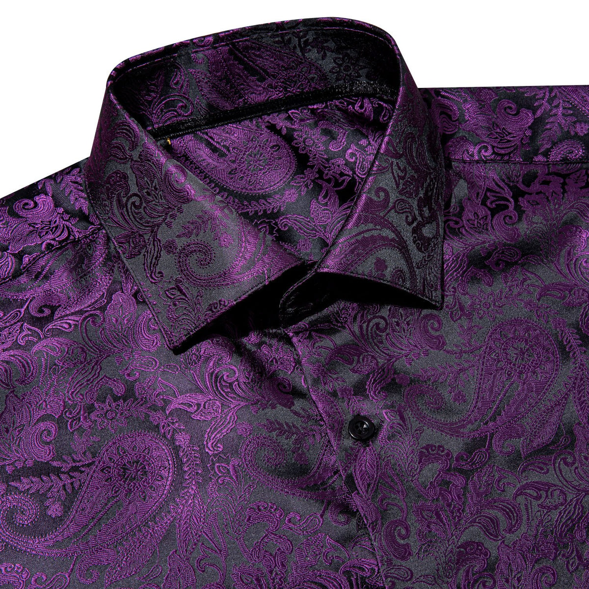 Black and purple dress shirt online