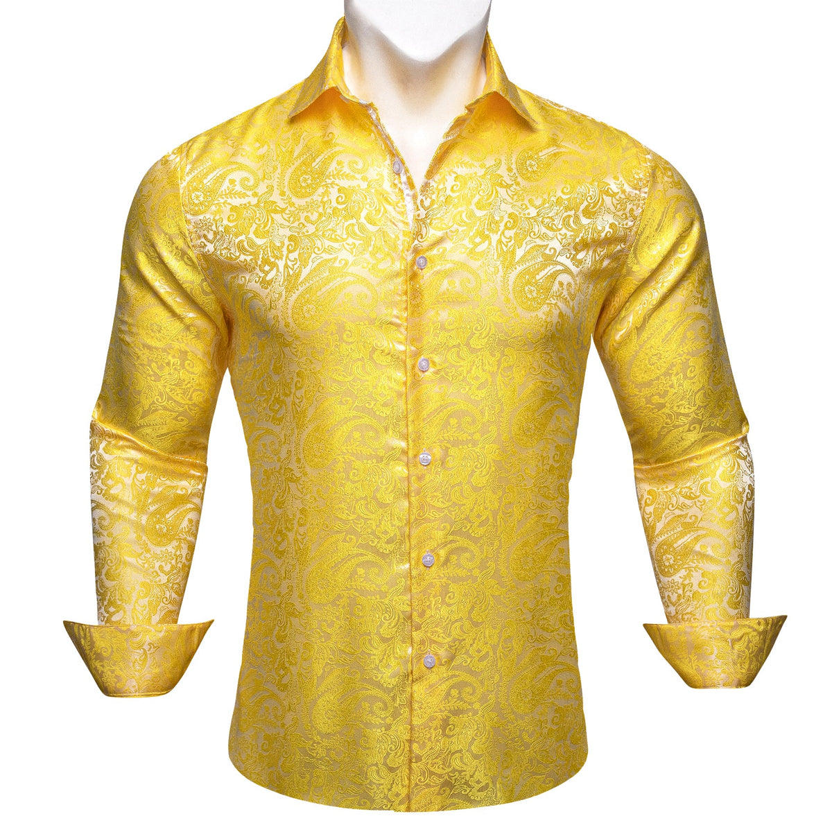 Yellow Paisley Dress Shirt – Sophisticated Gentlemen