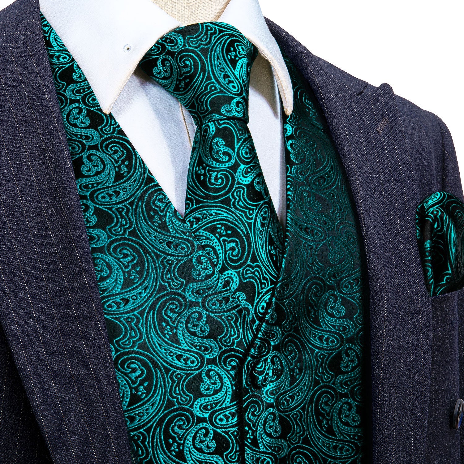 Teal Green Vest Set – Sophisticated Gentlemen