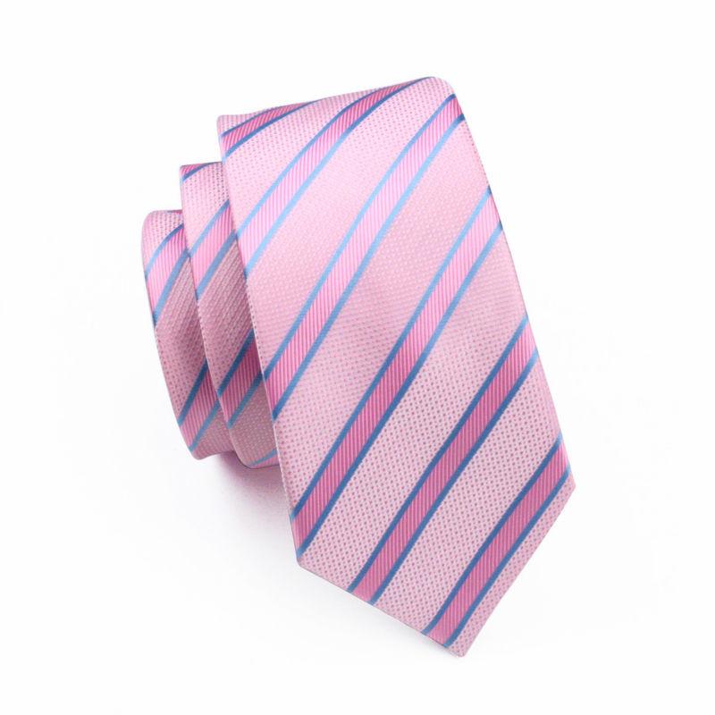 Bubblegum Pink Striped Tie Set – Sophisticated Gentlemen